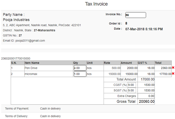 Generate-invoice-order-systemImage